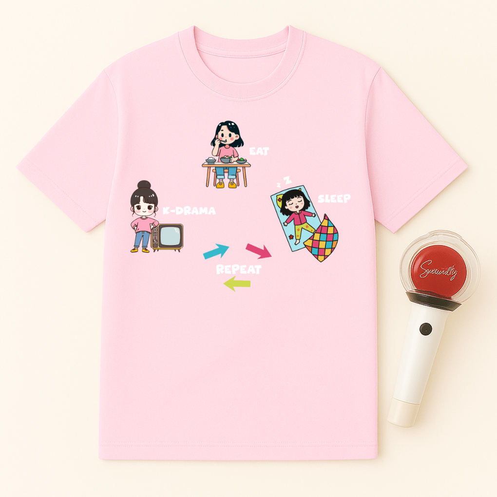 EAT SLEEP K-DRAMA REPEAT UNISEX T-SHIRT