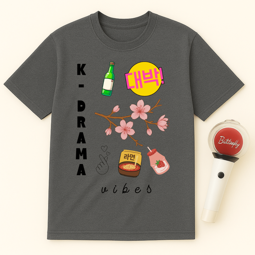 K-DRAMA VIBES SOJU RAMEN MILK TEE UNISEX T-SHIRT