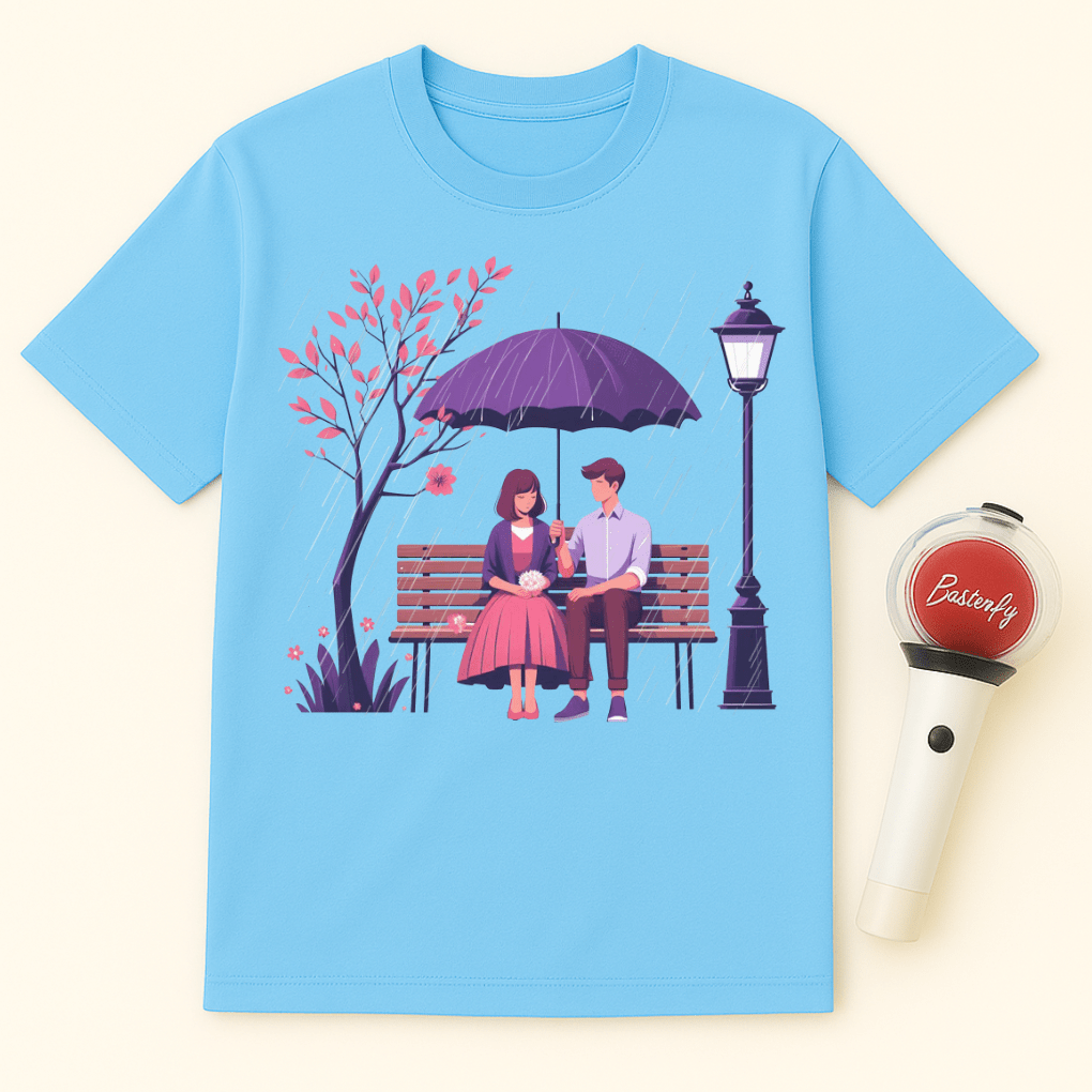 K-DRAMA BENCH LOVE SCENE UNISEX T-SHIRT