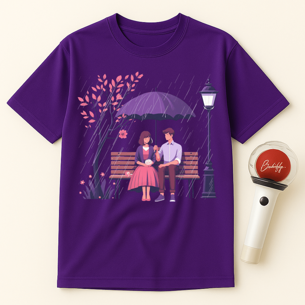 K-DRAMA BENCH LOVE SCENE UNISEX T-SHIRT