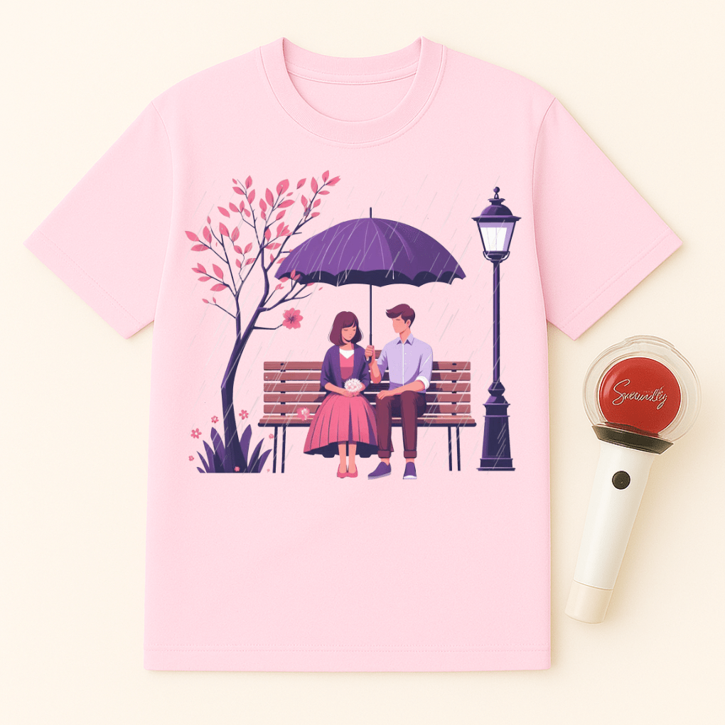 K-DRAMA BENCH LOVE SCENE UNISEX T-SHIRT