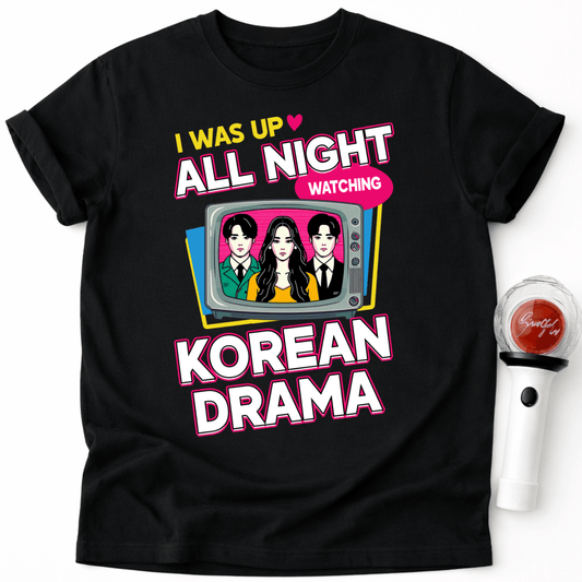 WATCHING KOREAN DRAMA T-SHIRT