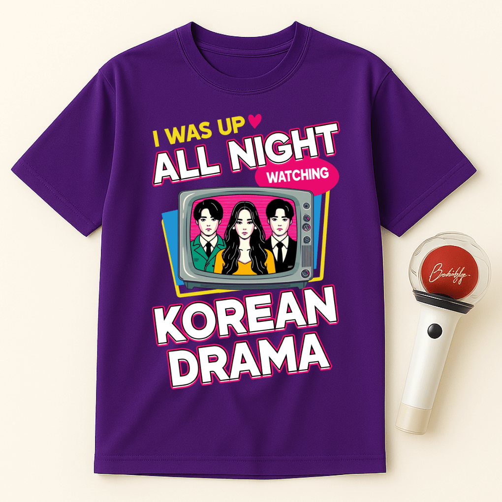 UP ALL NIGHT WATCHING K-DRAMA UNISEX T-SHIRT