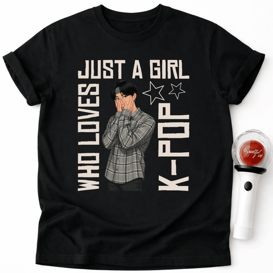JUST A GIRL WHO LOVES K-POP T-SHIRT