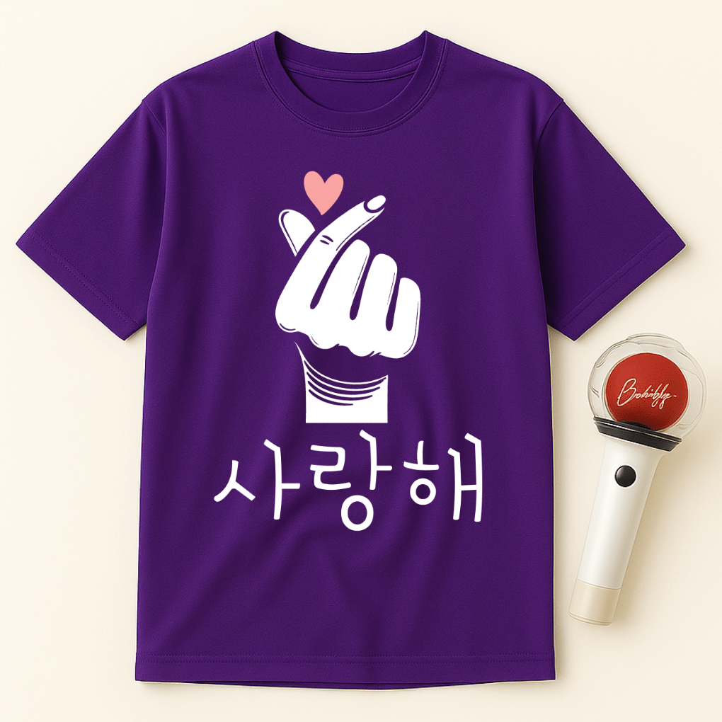 FINGER HEART SARANGHAE UNISEX T-SHIRT