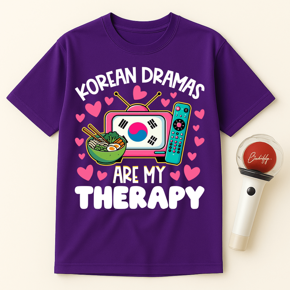 KOREAN DRAMAS ARE MY THERAPY UNISEX T-SHIRT