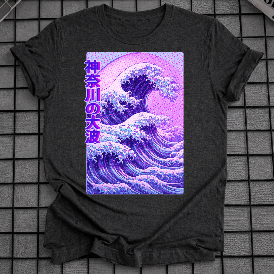 LILA GROSSE WELLE T-SHIRT
