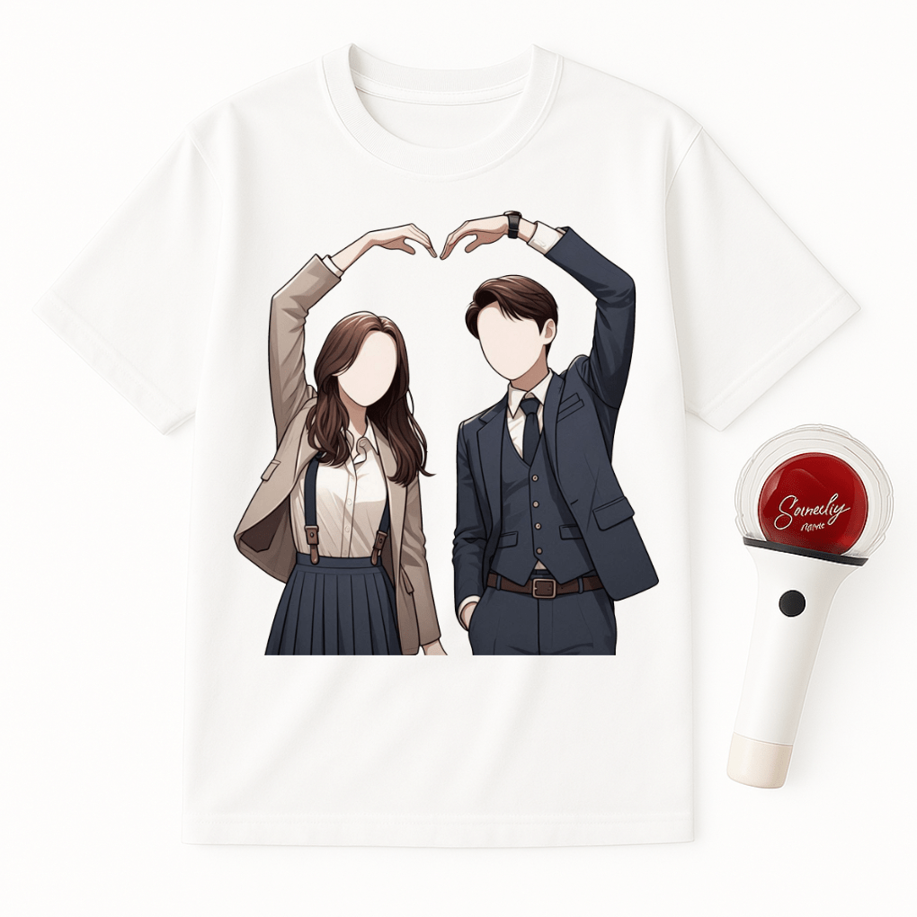 K-DRAMA COUPLE HEART UNISEX T-SHIRT