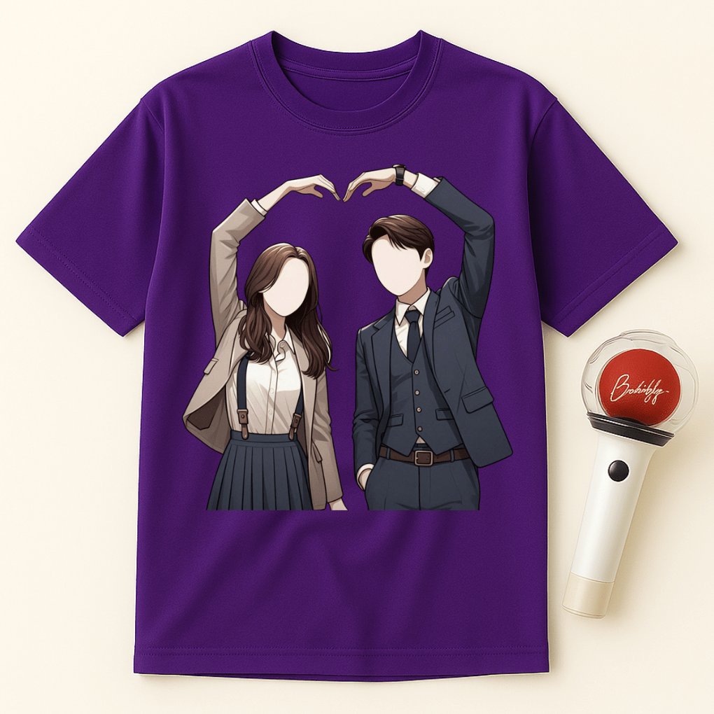 K-DRAMA COUPLE HEART UNISEX T-SHIRT