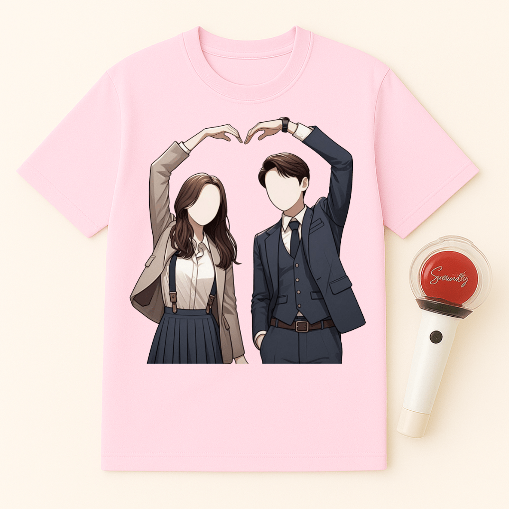 K-DRAMA COUPLE HEART UNISEX T-SHIRT