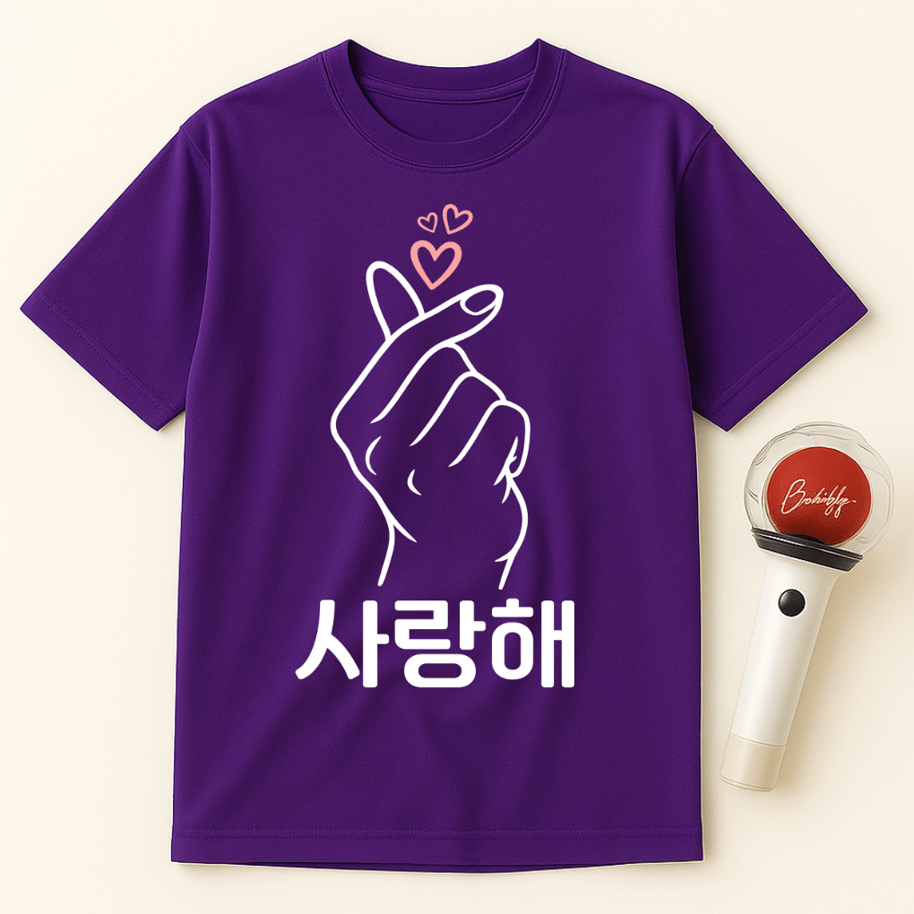 FINGER HEART SARANGHAE UNISEX T-SHIRT
