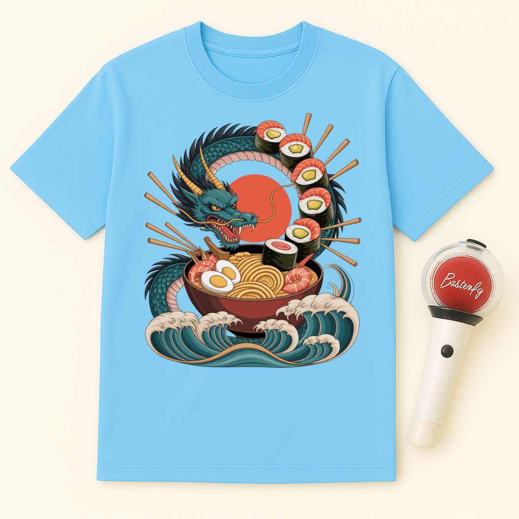 JAPANESE RAMEN DRAGON SUSHI UNISEX T-SHIRT