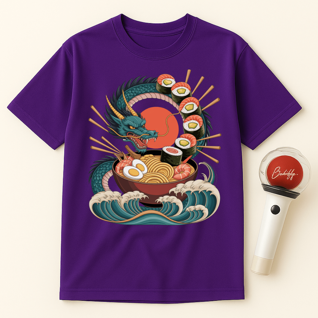 JAPANESE RAMEN DRAGON SUSHI UNISEX T-SHIRT