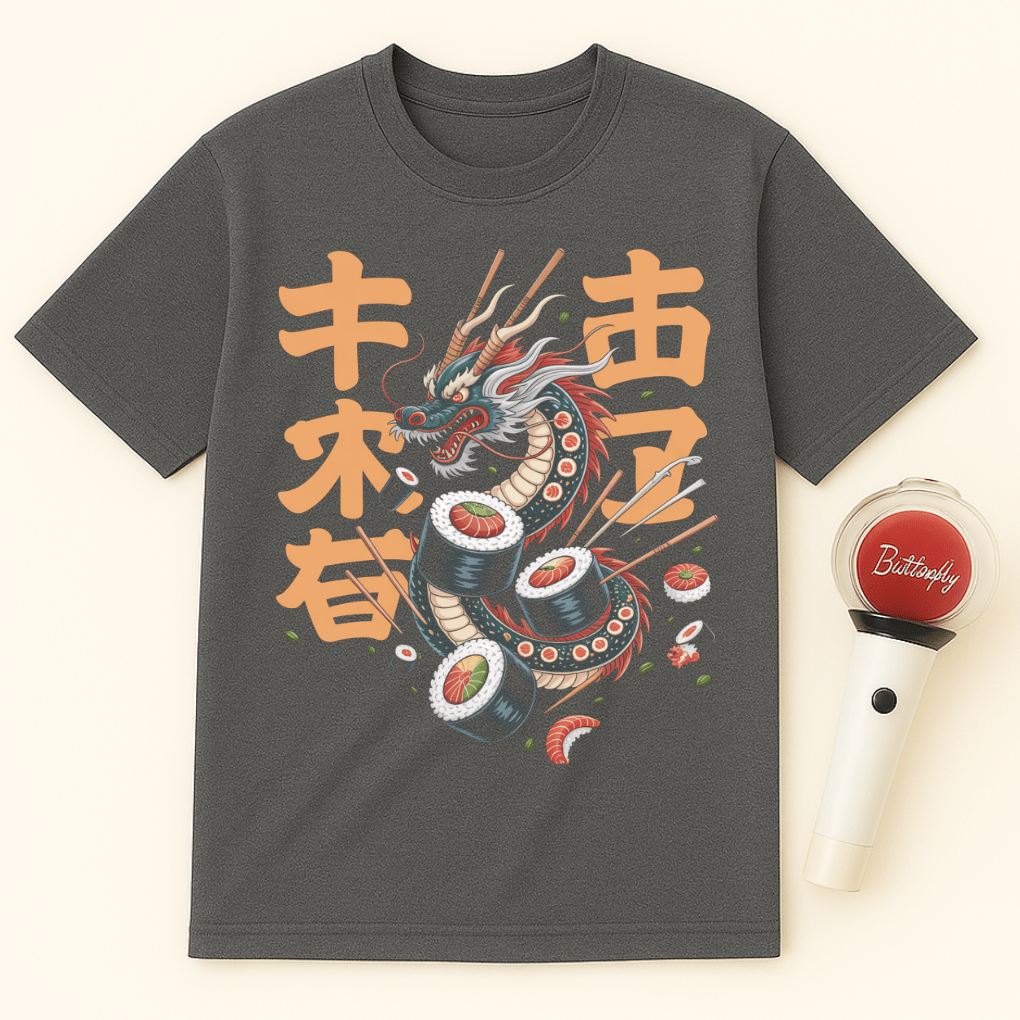SUSHI DRAGON ROLL UNISEX T-SHIRT