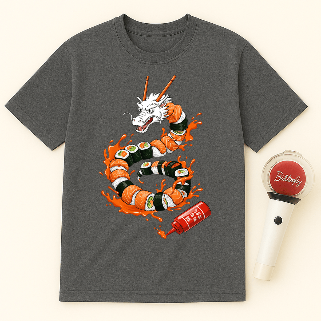 SUSHI DRAGON SRIRACHA ROLL UNISEX T-SHIRT