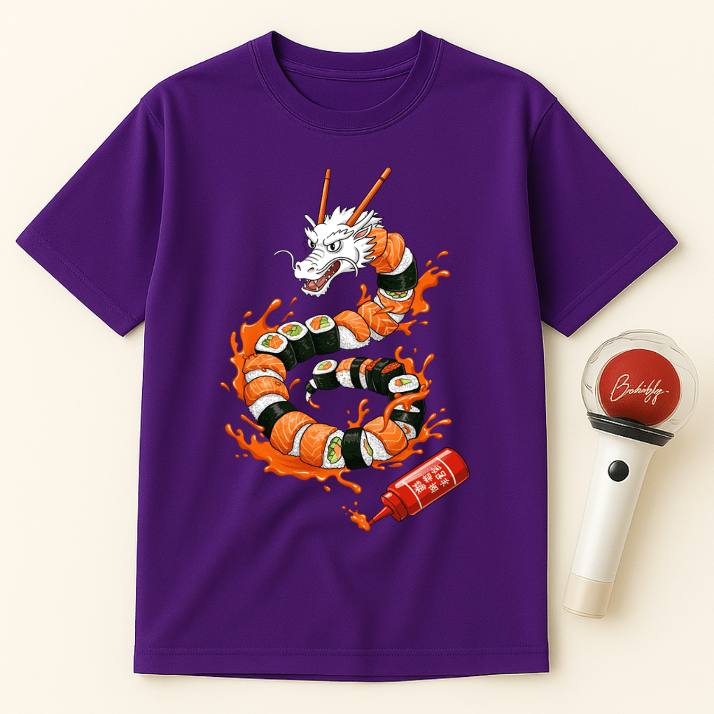 SUSHI DRAGON SRIRACHA ROLL UNISEX T-SHIRT