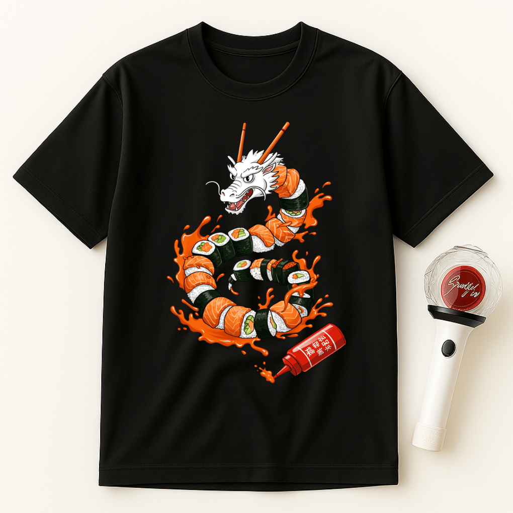 SUSHI DRAGON SRIRACHA ROLL UNISEX T-SHIRT