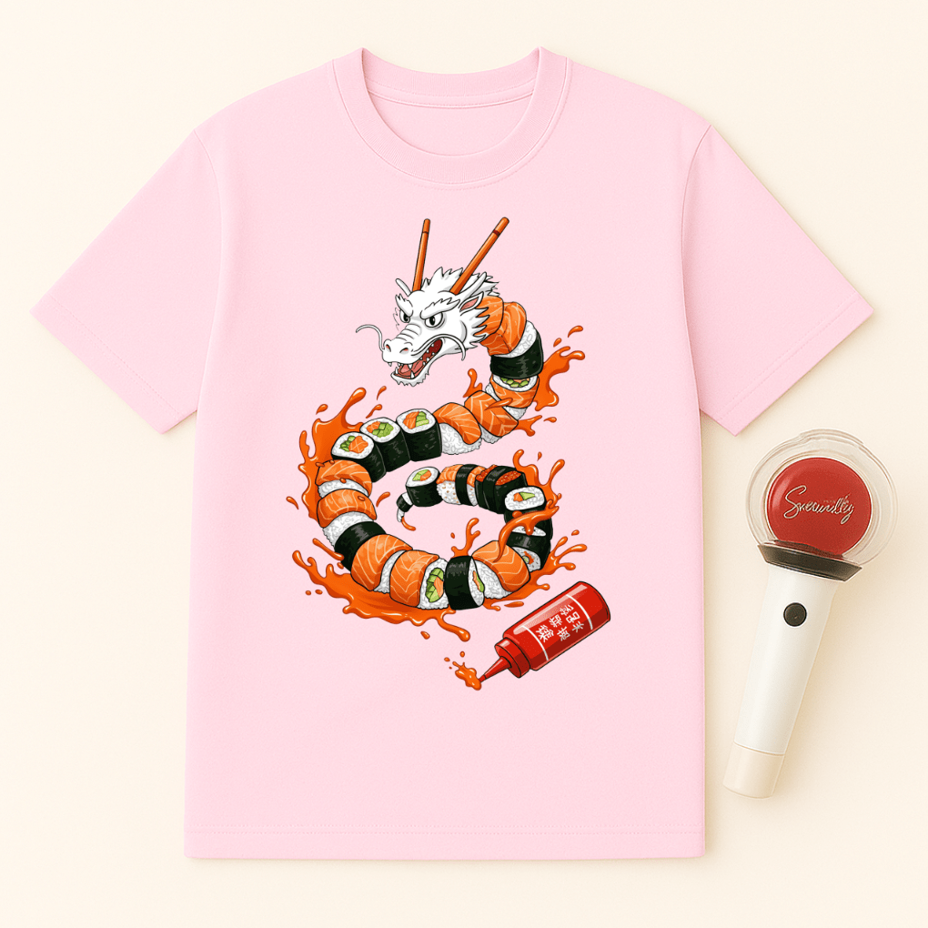 SUSHI DRAGON SRIRACHA ROLL UNISEX T-SHIRT