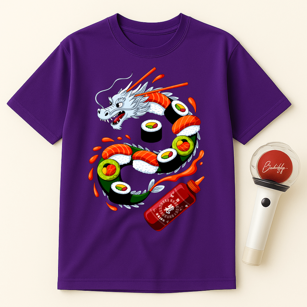 SUSHI DRAGON ROLL UNISEX T-SHIRT