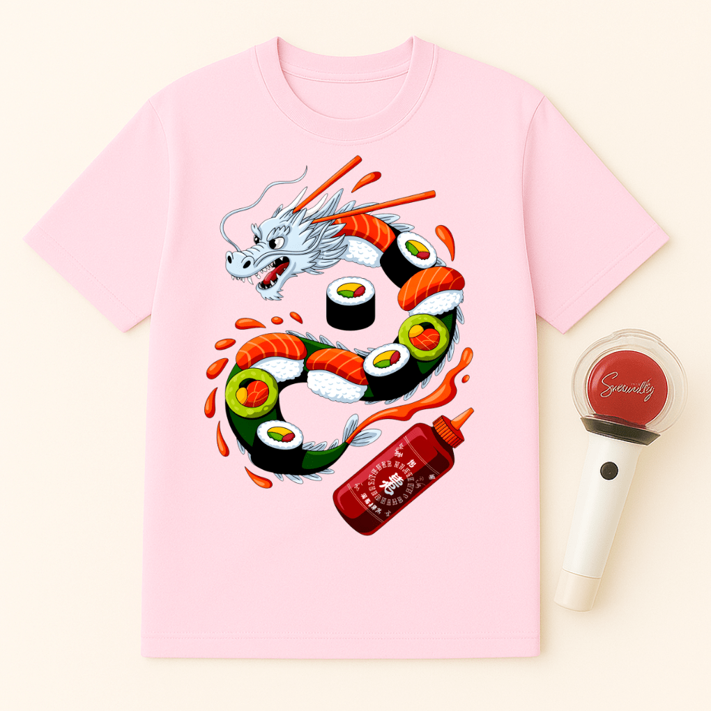 SUSHI DRAGON ROLL UNISEX T-SHIRT