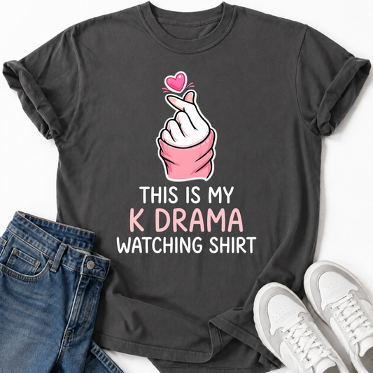 FINGER HEART K-DRAMA WATCHING T-SHIRT