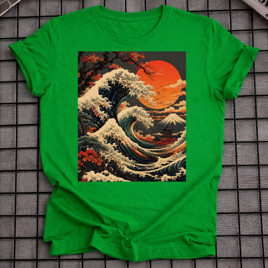 SUNSET GREAT WAVE T-SHIRT