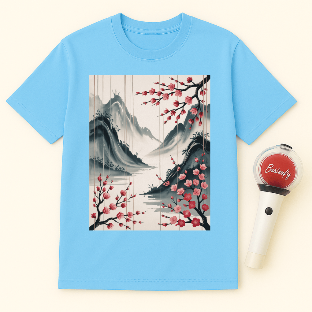 LANDSCAPE SAKURA BLOSSOMS UNISEX T-SHIRT
