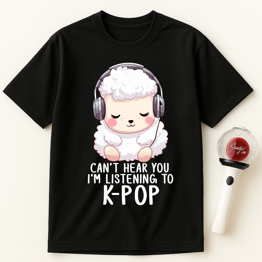 CAN'T HEAR YOU I'M LISTENING TO K-POP ALPACA UNISEX T-SHIRT