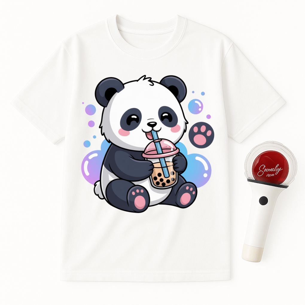 PANDA BOBA TEA UNISEX T-SHIRT