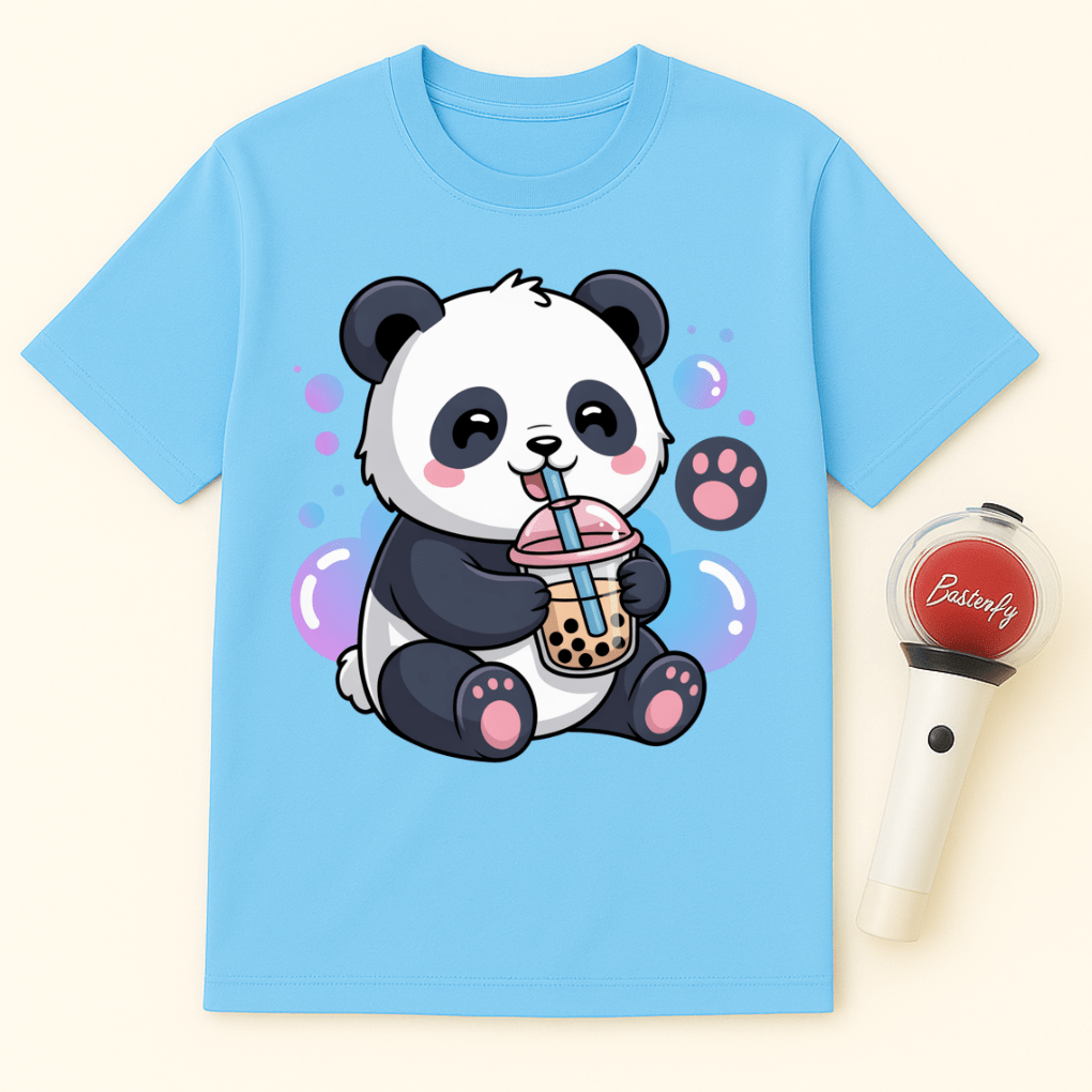 PANDA BOBA TEA UNISEX T-SHIRT