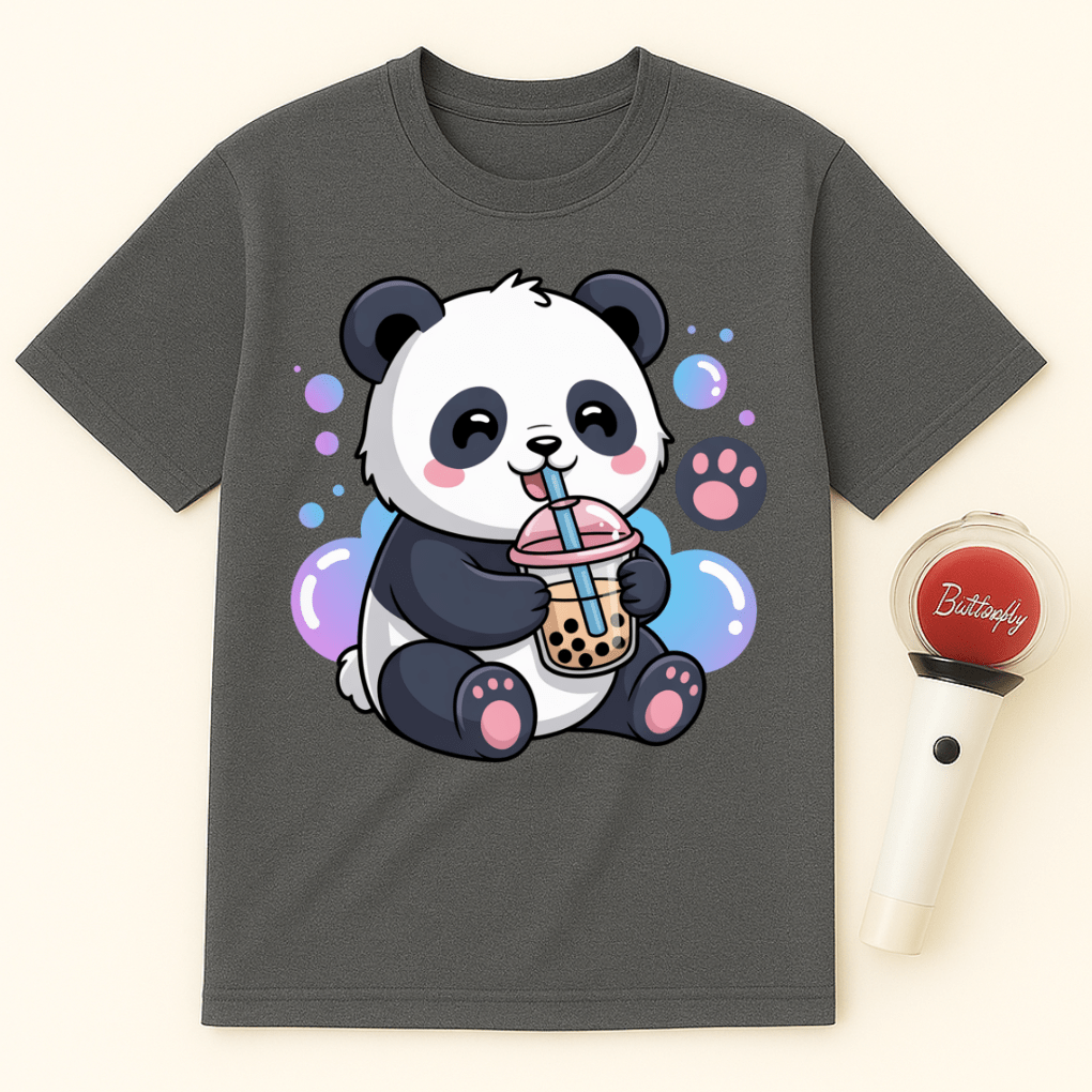 PANDA BOBA TEA UNISEX T-SHIRT