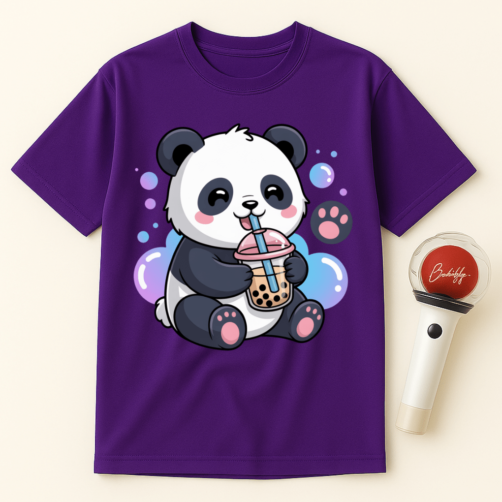 PANDA BOBA TEA UNISEX T-SHIRT