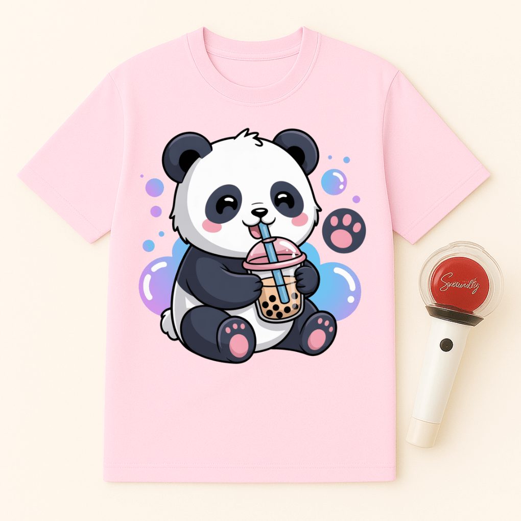PANDA BOBA TEA UNISEX T-SHIRT