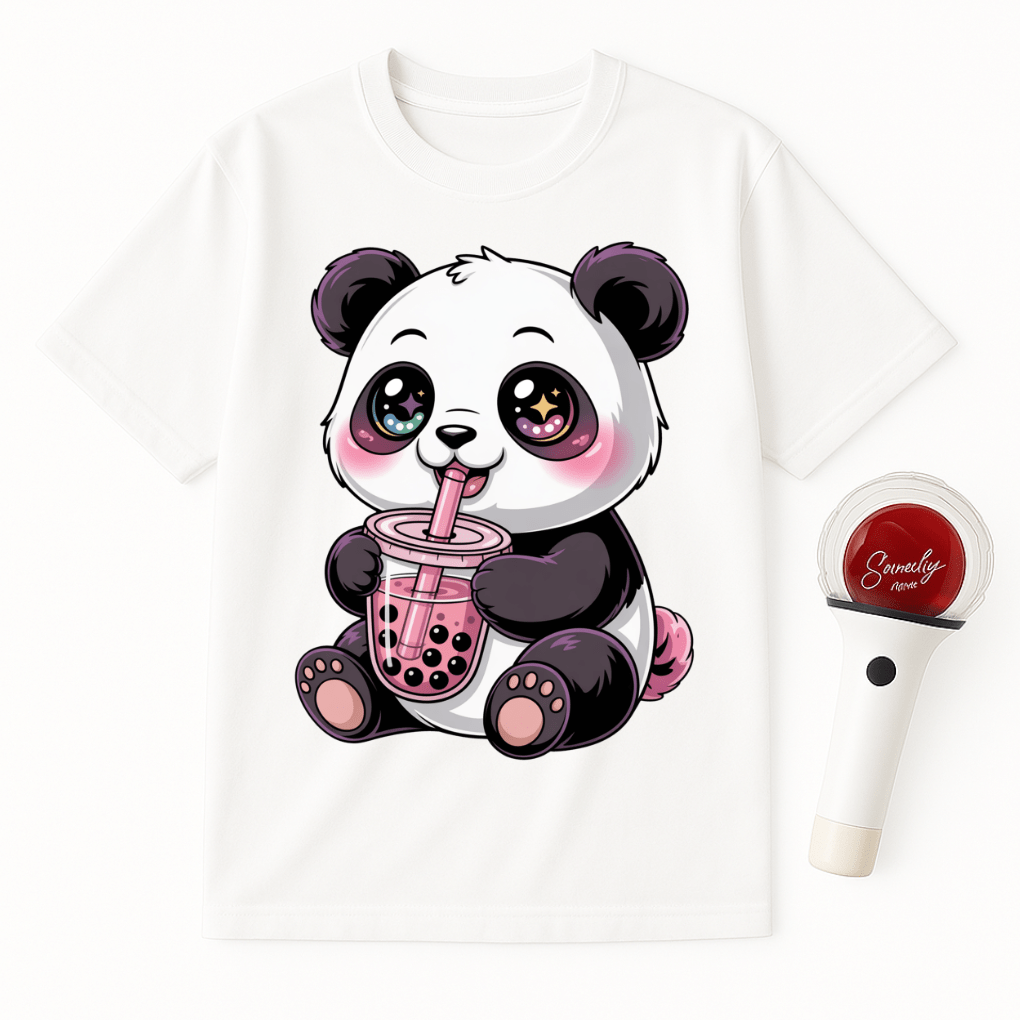 PANDA BOBA TEA UNISEX T-SHIRT