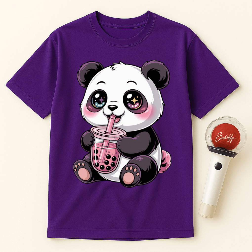 PANDA BOBA TEA UNISEX T-SHIRT