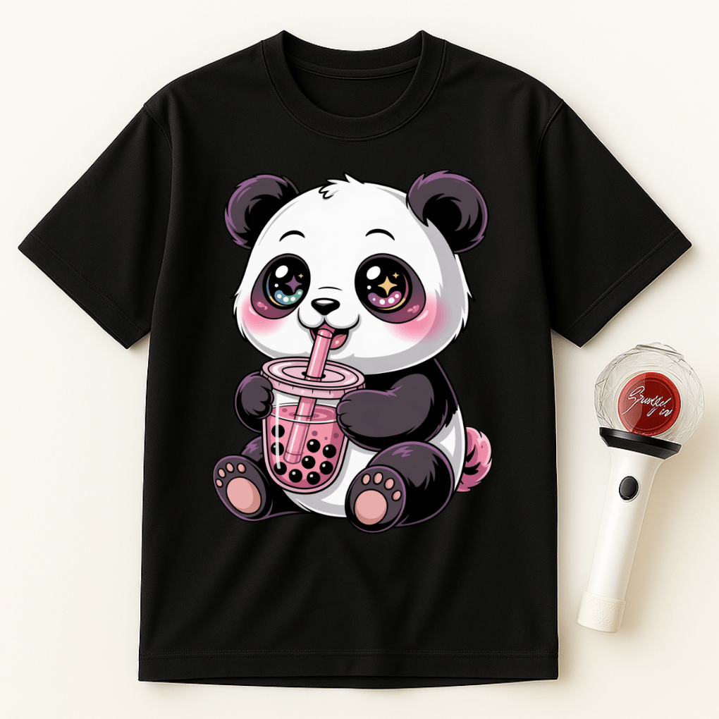 PANDA BOBA TEA UNISEX T-SHIRT