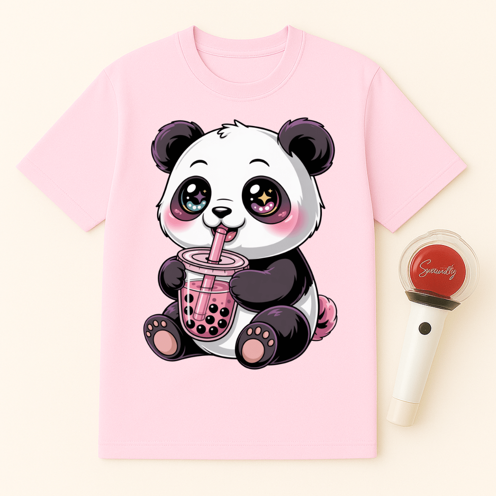 PANDA BOBA TEA UNISEX T-SHIRT