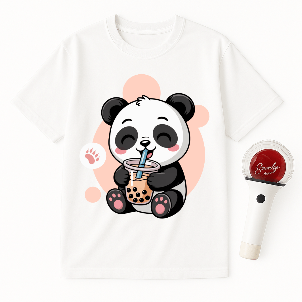 PANDA BUBBLE TEA UNISEX T-SHIRT