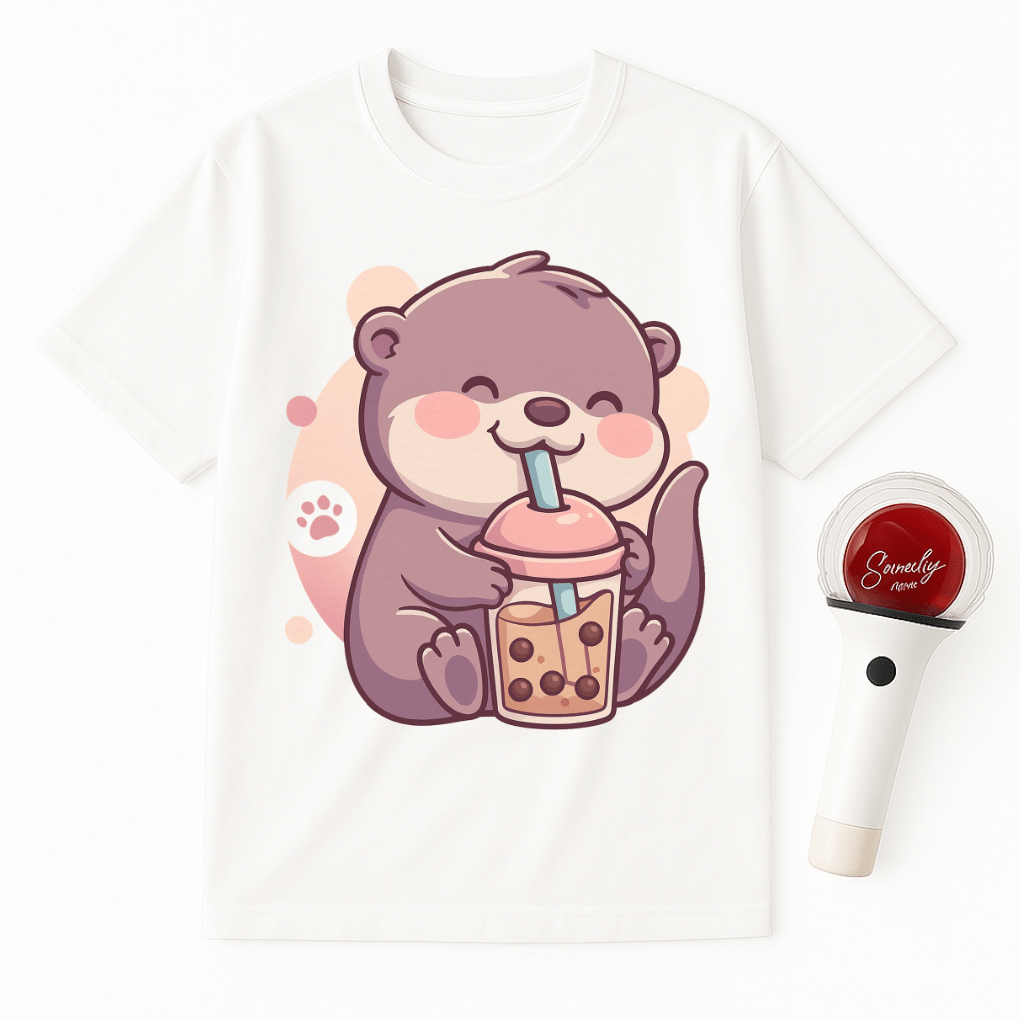 OTTER BUBBLE TEA UNISEX T-SHIRT
