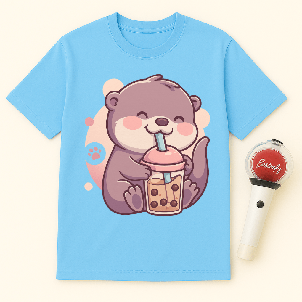 OTTER BUBBLE TEA UNISEX T-SHIRT
