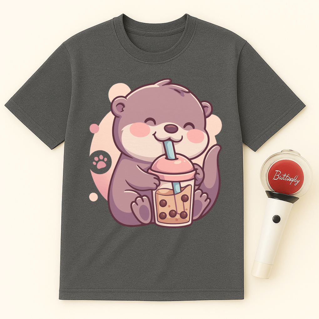 OTTER BUBBLE TEA UNISEX T-SHIRT