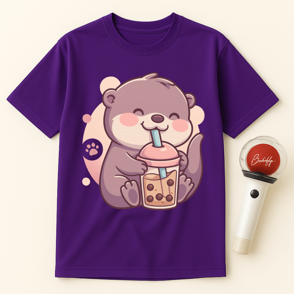 OTTER BUBBLE TEA UNISEX T-SHIRT