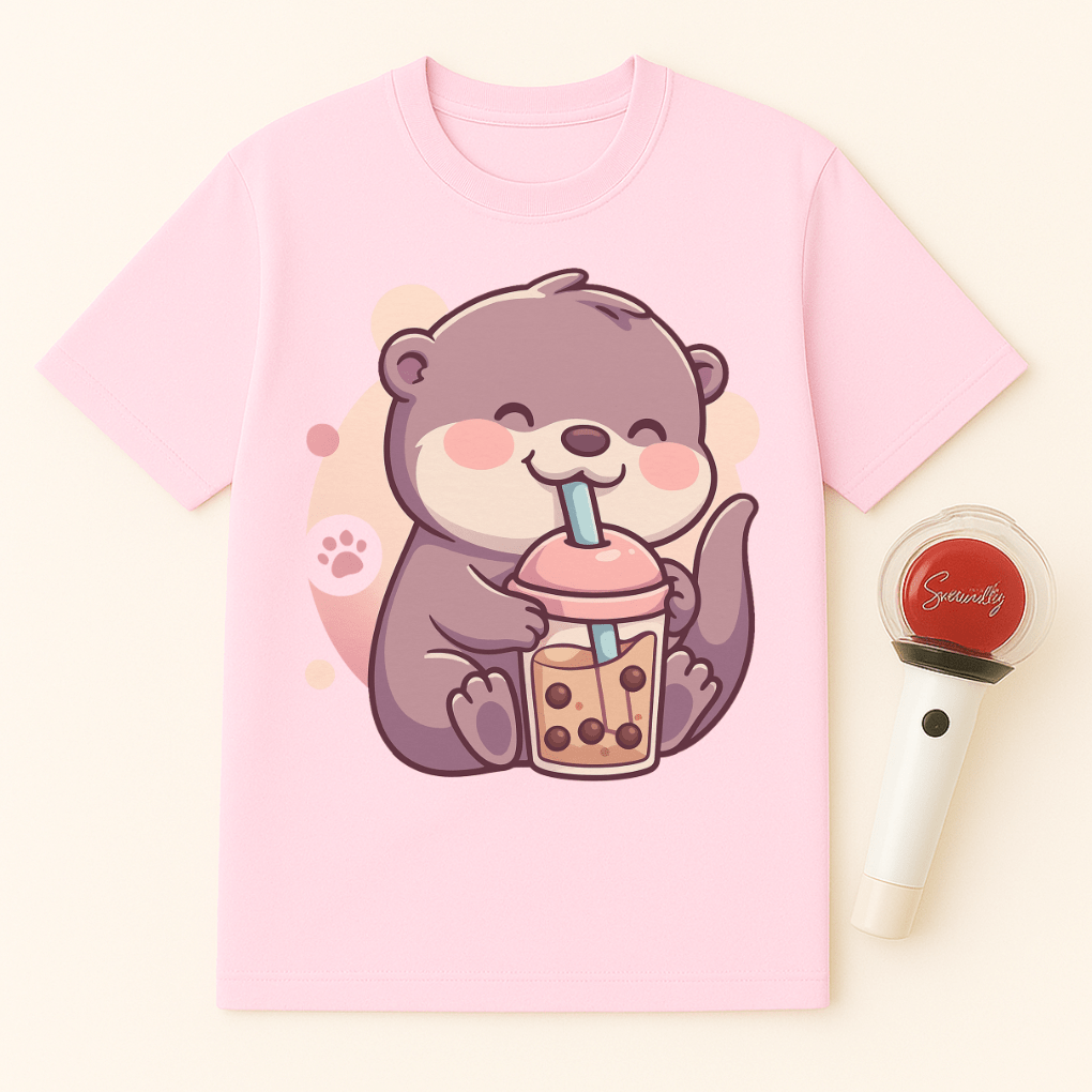 OTTER BUBBLE TEA UNISEX T-SHIRT
