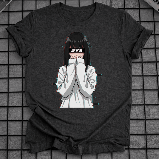 SHY ANIME GIRL T-SHIRT