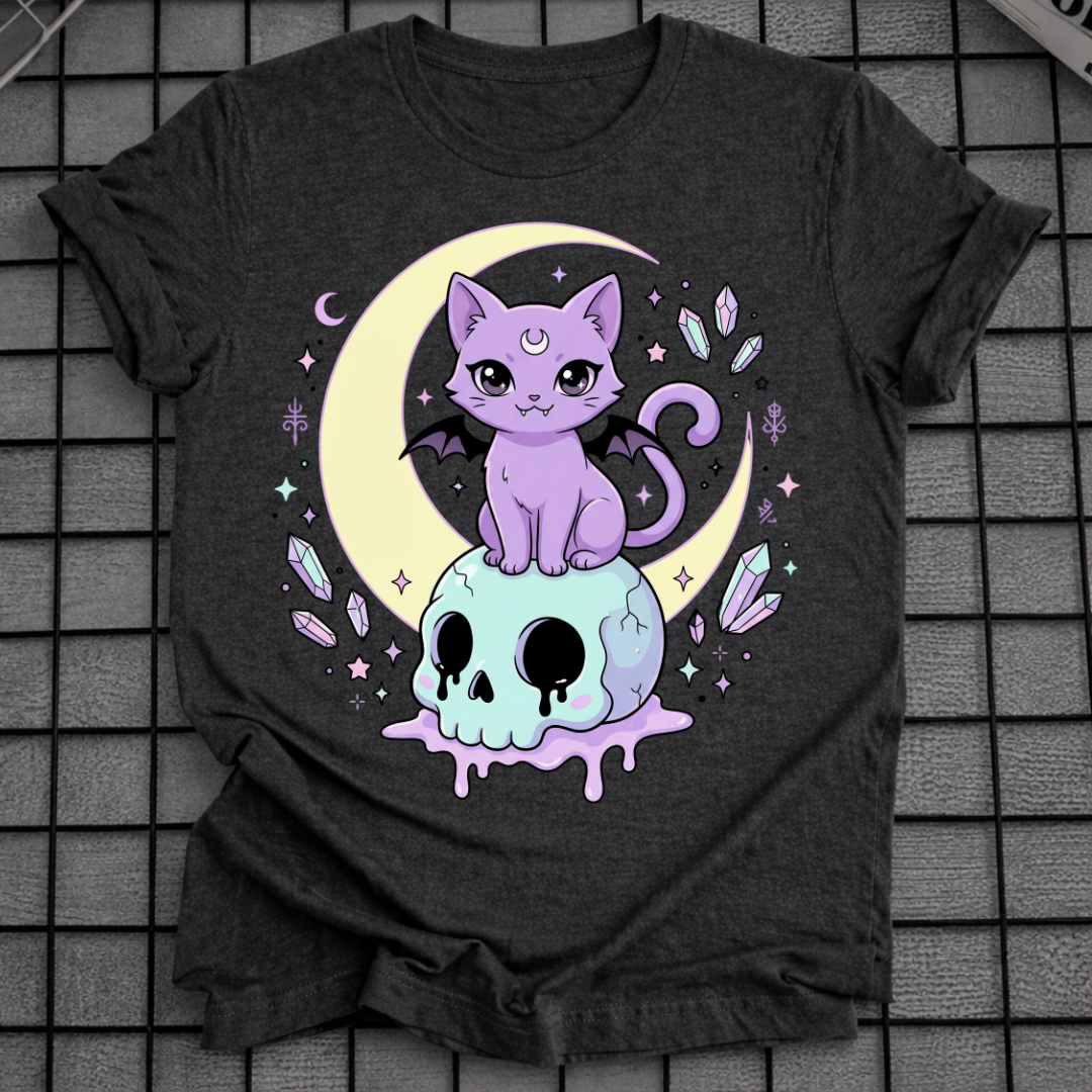 PASTELL-GOTH-KATZEN-T-SHIRT