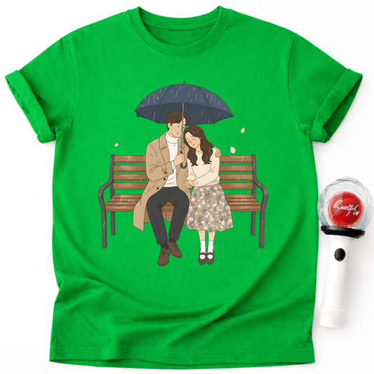 COUPLE ON BENCH T-SHIRT