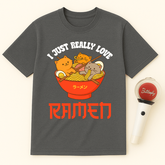 I JUST REALLY LOVE RAMEN CATS UNISEX T-SHIRT