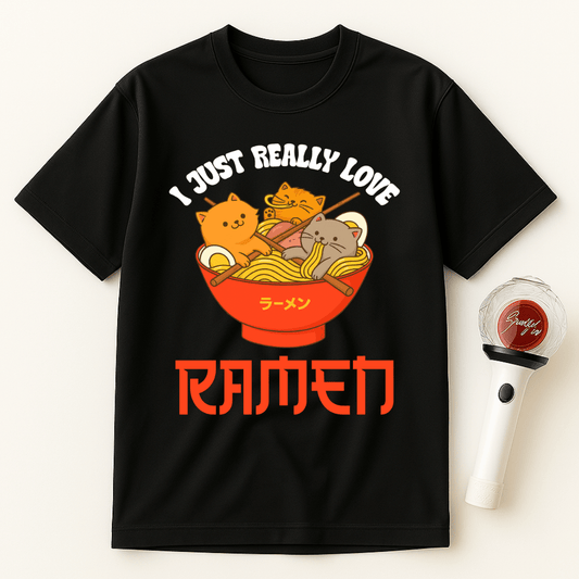 I JUST REALLY LOVE RAMEN CATS UNISEX T-SHIRT