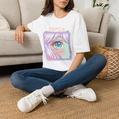Anime Eye Graphic T-Shirt — エロアニメ Pastel Kawaii Aesthetic