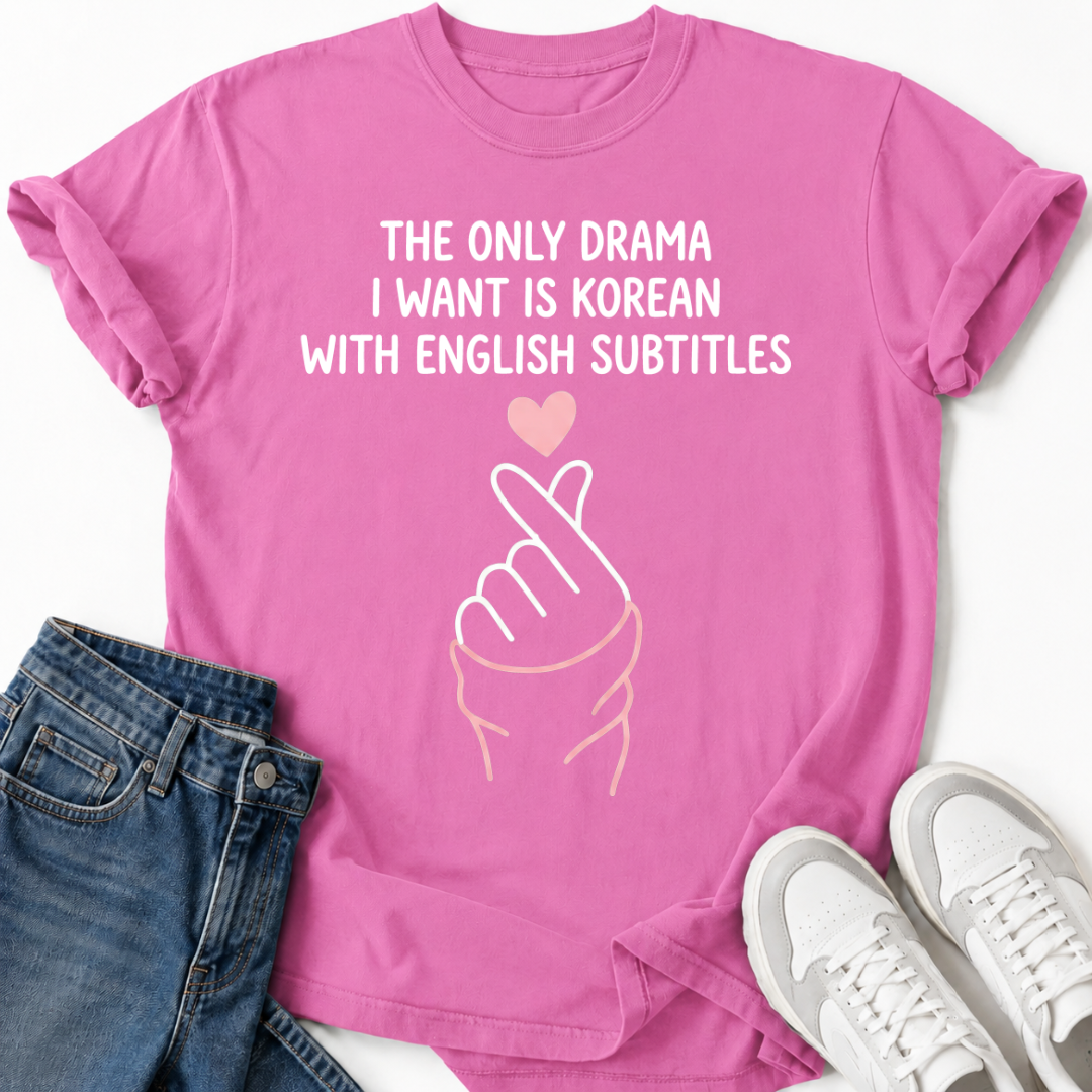 K-DRAMA ENGLISH SUBTITLES T-SHIRT